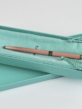 Tiffany & Co. Pink Purse Pen Ballpoint Pen with Original Box and Pouch Vintage
